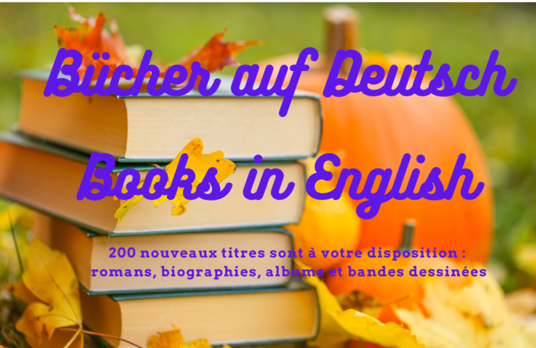 Nouveautés en allemand et en anglais
